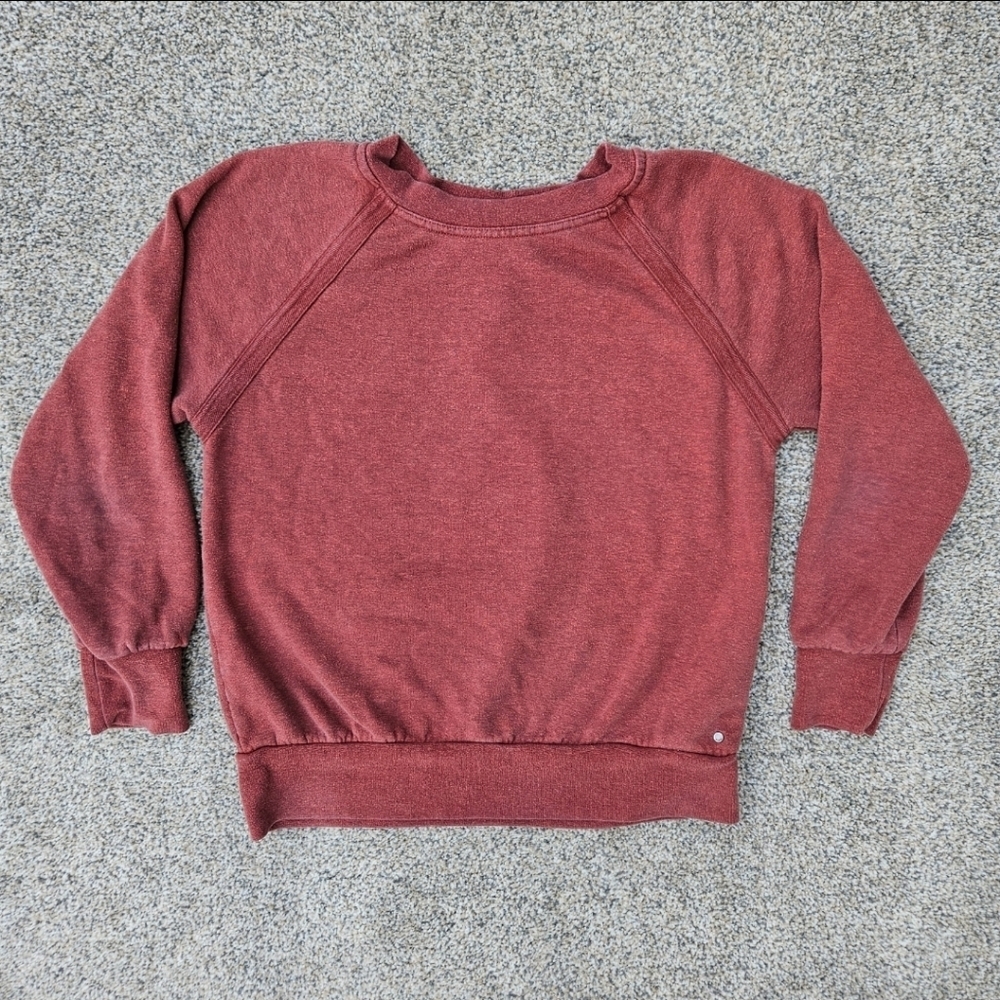 Prana Women's Red Raglan Sweatshirt